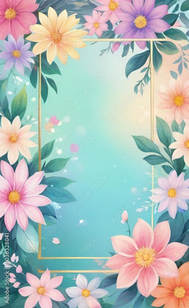 frame of flowers frame of flowers