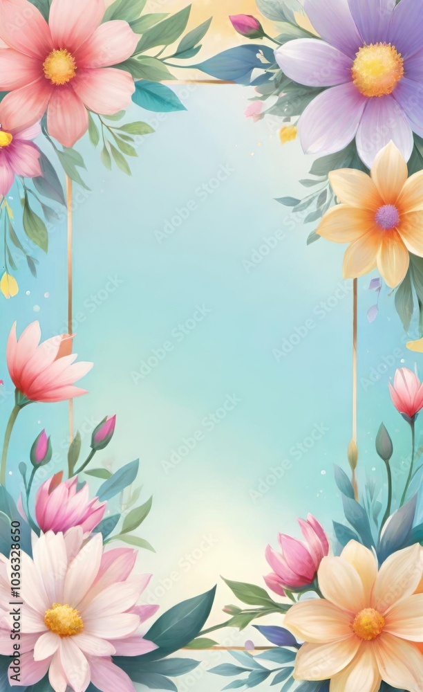 frame of flowers frame of flowers