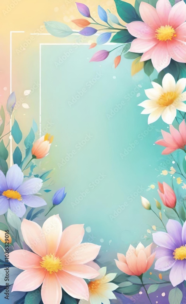 frame of flowers frame of flowers