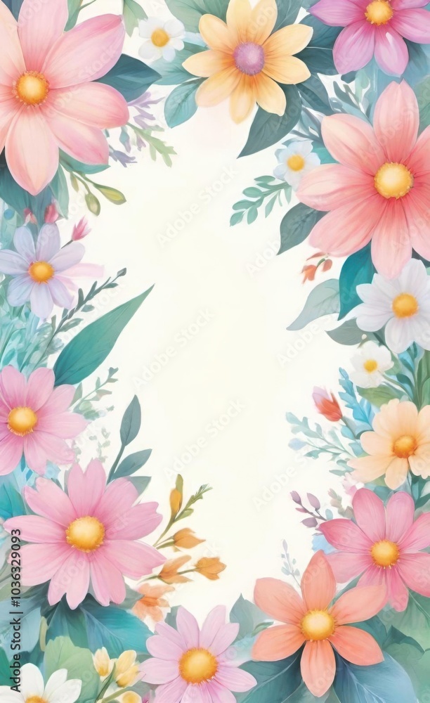 frame of flowers frame of flowers