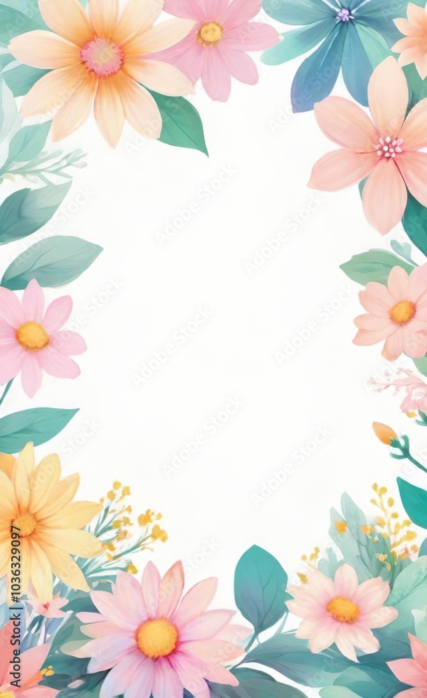 frame of flowers frame of flowers