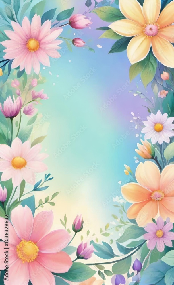 frame of flowers frame of flowers