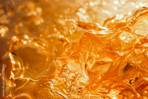 abstract of sunlight passed throughout piece of rosin