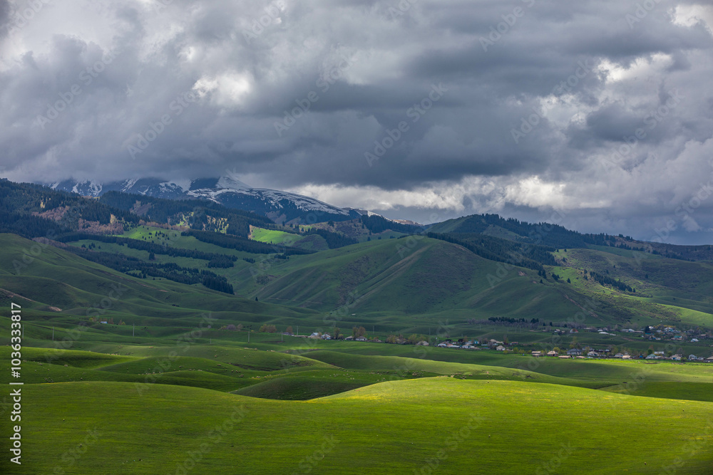 Fototapeta premium landscape with mountains