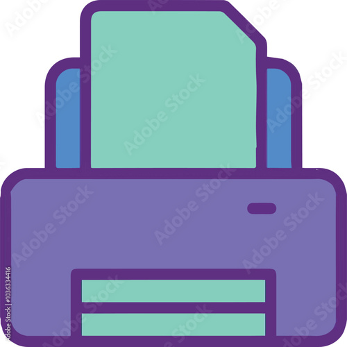 Computer Printer icon symbol vector illustration