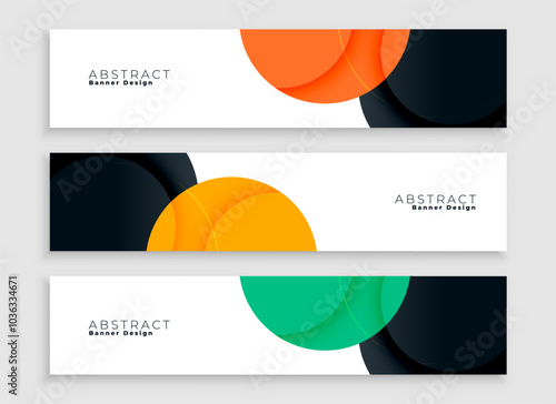 set of modern web business banner template for promotion or presentation