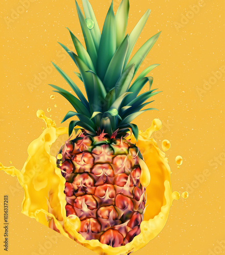 yellow, simple, fruit pineapple phone wallpaper - 1 photo