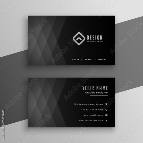 stylish professional visiting card layout for corporate promotion