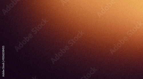 Orange dark color flow soft grainy backdrop design, abstract vibrant colors glowing noisy gradient texture, header, poster, banner, empty space