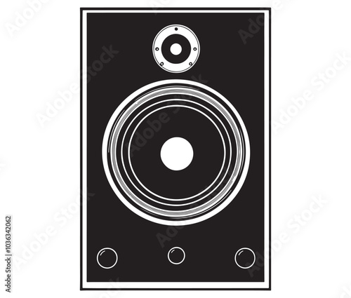Speaker icon, Speaker isolated on white background, Loudspeaker speaker vector