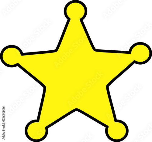 Sheriff star badge