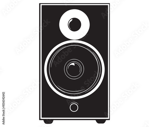 Speaker icon, Speaker isolated on white background, Loudspeaker speaker vector