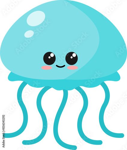 Jellyfish cute sea animal