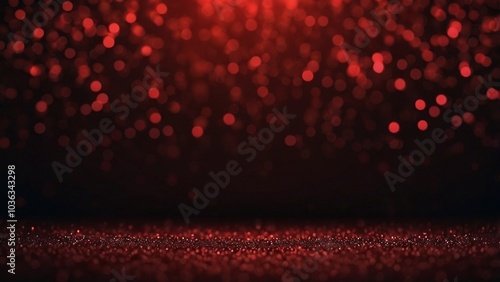 Vibrant red blurry lights on a dark background, ideal for creating festive wishes and celebration banners.
