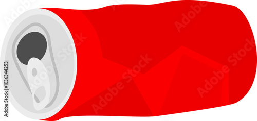 used soda can trash