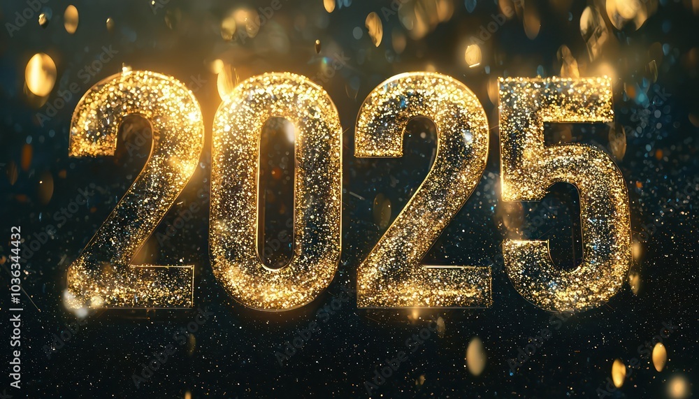 Holiday and New Year's golden text Holiday and New Year's golden text