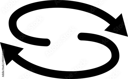 Rotation Arrow Stirring Sign