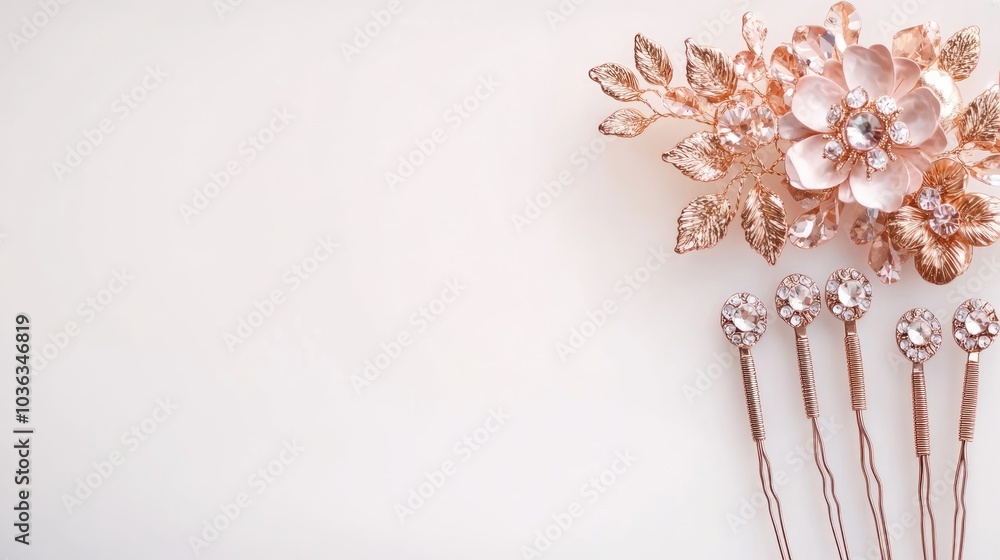 Elegant Hair Accessories with Floral Design Elegant Hair Accessories with Floral Design