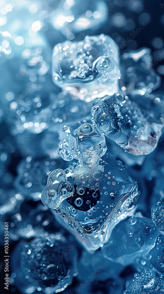 Ice Crystals: A Macro View of Frozen Water Ice Crystals: A Macro View of Frozen Water