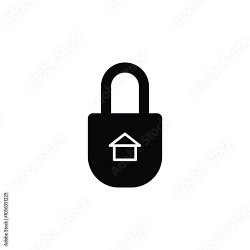 Icon Home security, Home privacy, Home secure Vector illustration