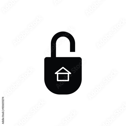 Icon Home security, Home privacy, Home secure Vector illustration
