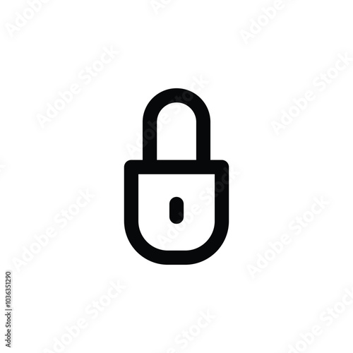 Ion padlock, secure, security and privacy vector illustration