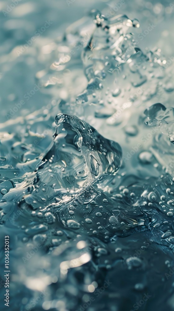 Close-Up Macro Photography of Frozen Water Close-Up Macro Photography of Frozen Water