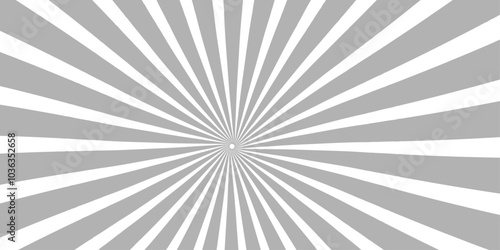 Seamless retro black and gray sunrise stripe sunburst texture design..Fractal vector backdrop burst retro black and white sunburst vintage backdrop wallpaper background.