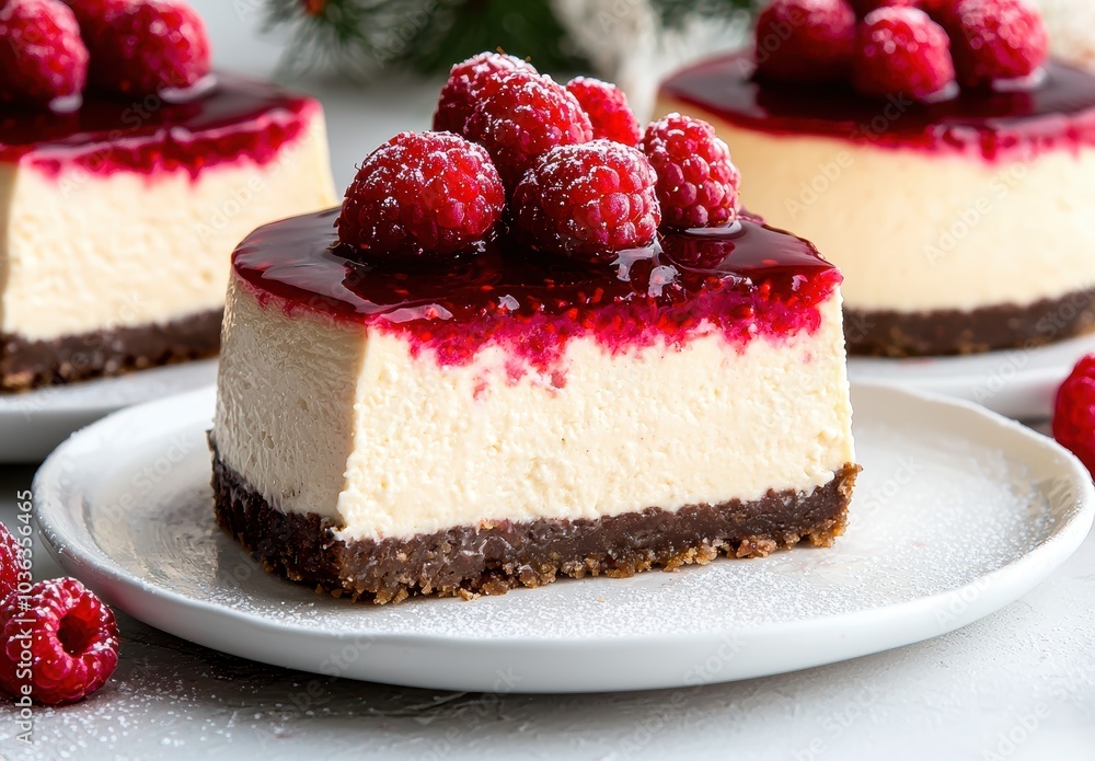 Delicious raspberry cheesecake dessert Delicious raspberry cheesecake dessert