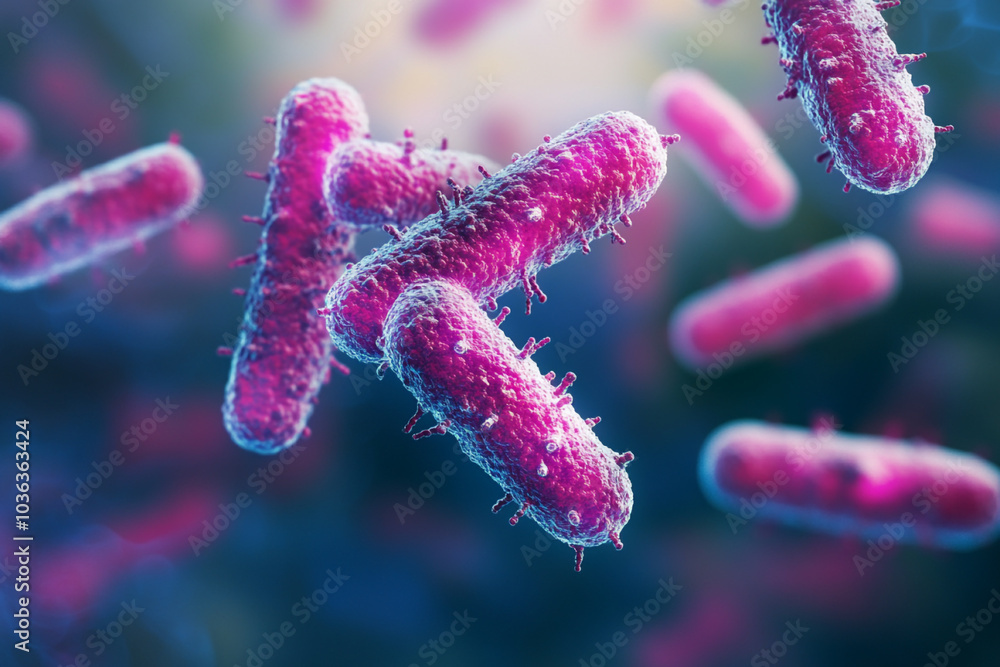 Bacteria molecule. Bacteria molecule.