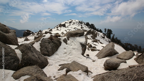 snow covered mountains