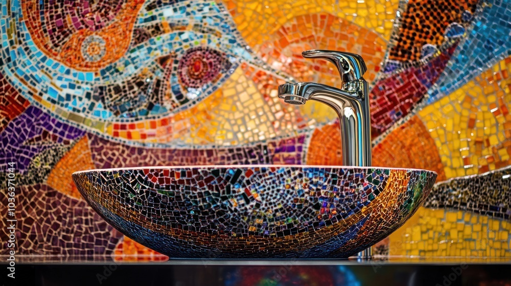 Mosaic Bathroom Sink Mosaic Bathroom Sink