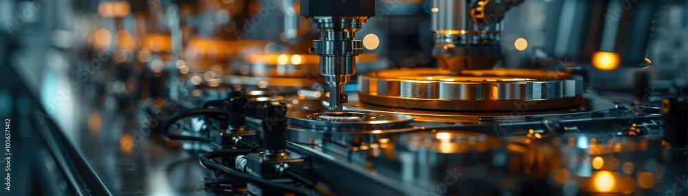 Industrial equipment with glowing details, ideal for technology-focused projects. Industrial equipment with glowing details, ideal for technology-focused projects.