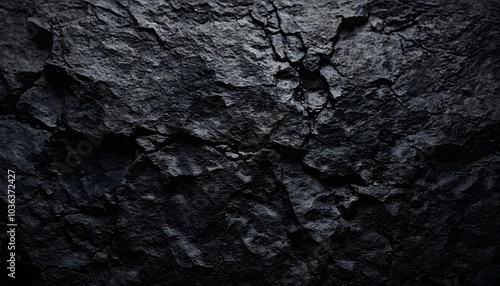 Wallpaper Mural Close up of a Black white rock texture. Rough mountain surface. Wallpaper, texture, Close-up. Volumetric stone background with space for design. Dark gray grunge backdrop, background Torontodigital.ca