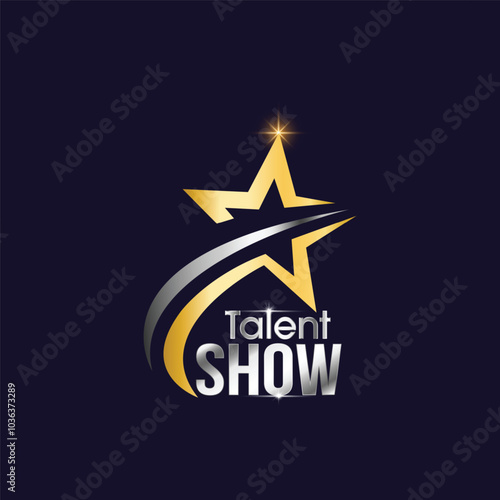 Talent show logo vector illustration 