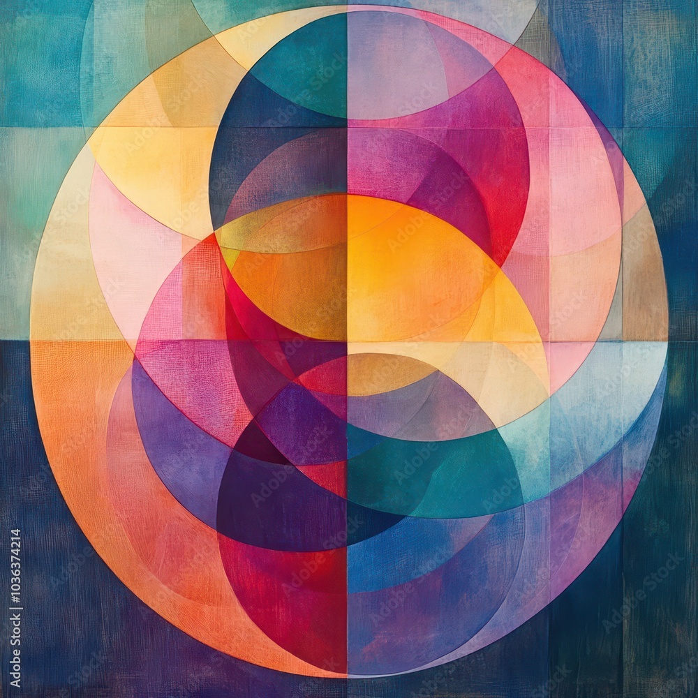 Fototapeta premium Abstract Circle Composition