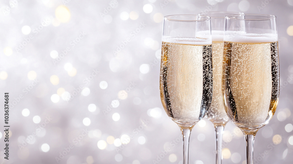 Celebrate National Champagne Day with sparkling glasses in a festive setting Celebrate National Champagne Day with sparkling glasses in a festive setting