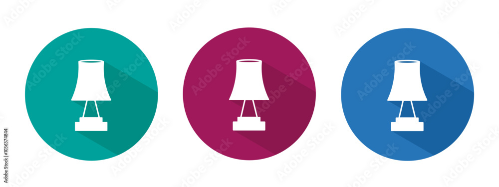 Icon for decorative lamp vector illustration in flat. Icon for decorative lamp vector illustration in flat.