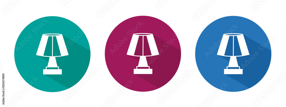 Icon for decorative lamp vector illustration in flat. Icon for decorative lamp vector illustration in flat.