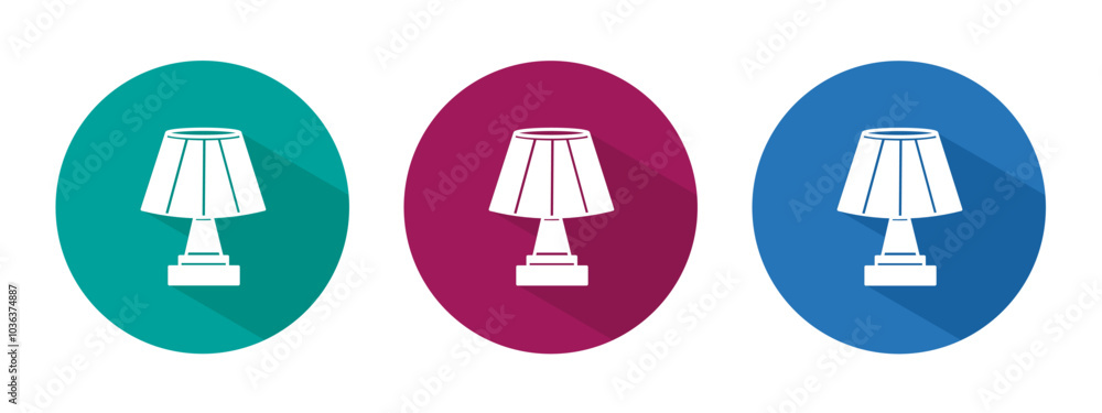 Icon for decorative lamp vector illustration in flat. Icon for decorative lamp vector illustration in flat.