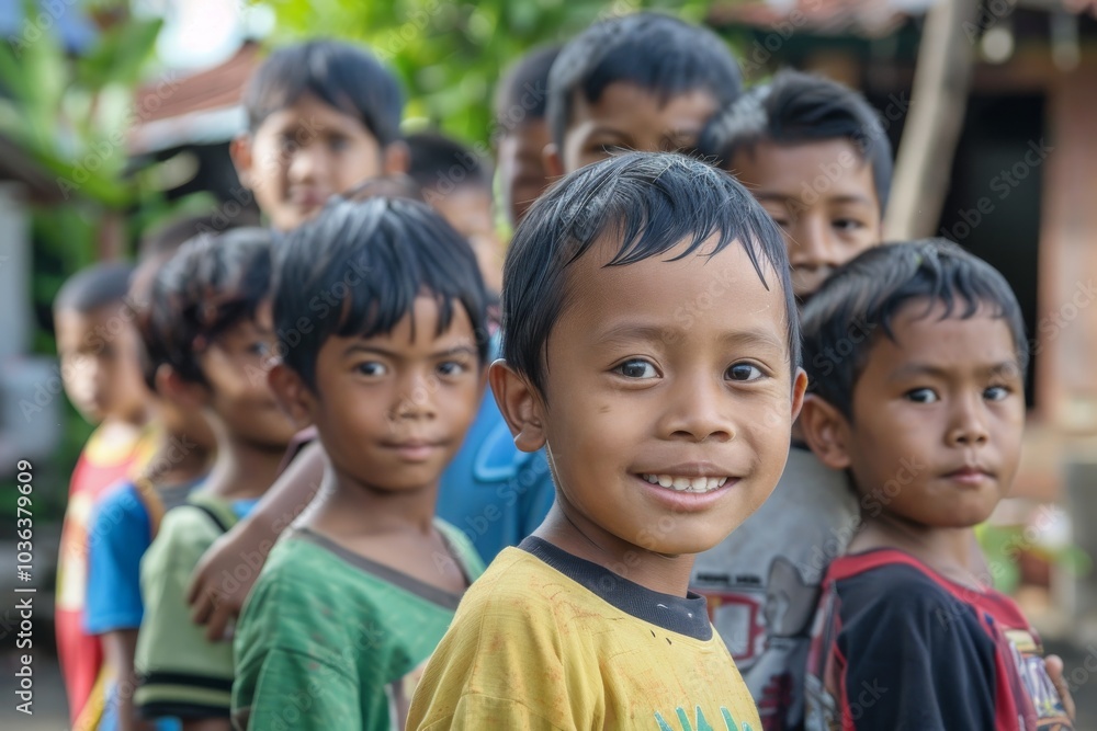 Unidentified local children in Bali Unidentified local children in Bali