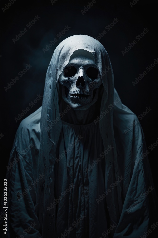 Ghost horror scary over a dark background Ghost horror scary over a dark background