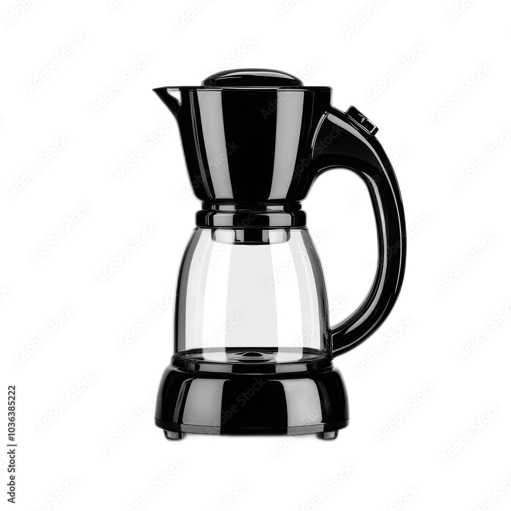 Black Electric Coffee Maker with Glass Carafe for Home Kitchen Black Electric Coffee Maker with Glass Carafe for Home Kitchen