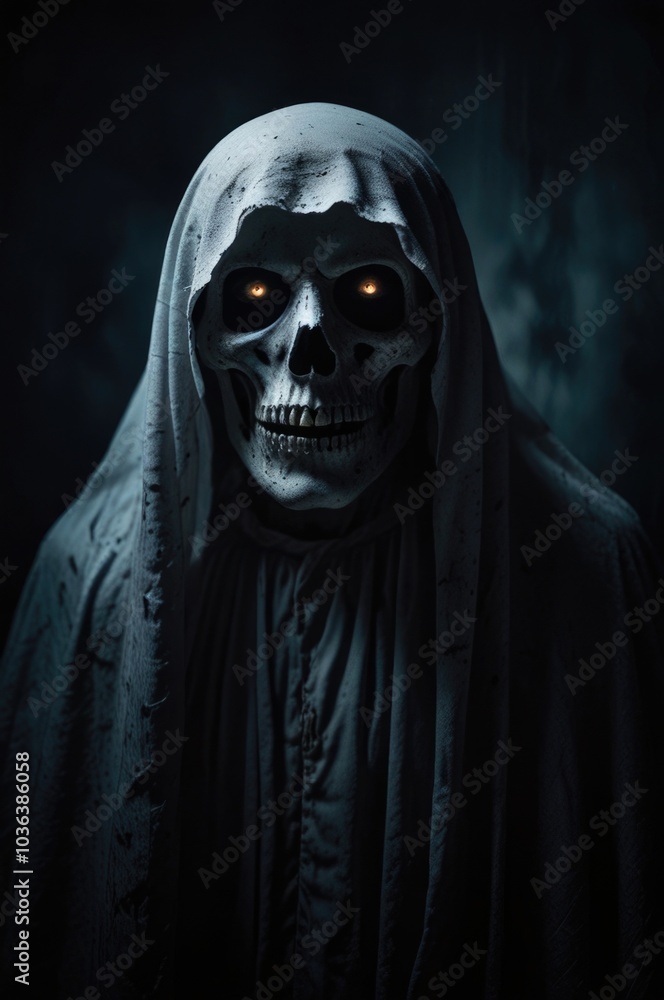 Ghost horror scary over a dark background Ghost horror scary over a dark background