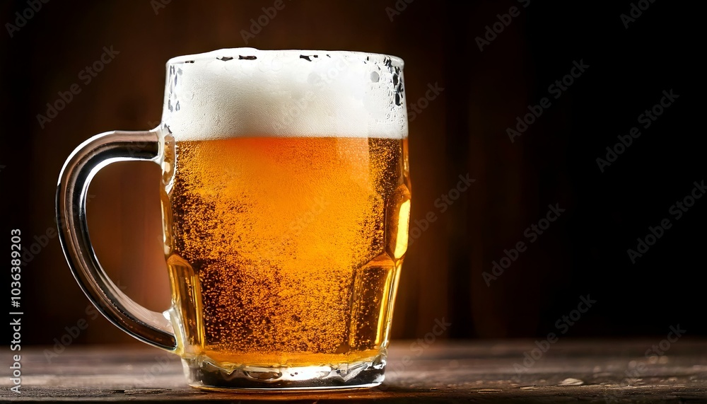 Beer and french fries Beer and french fries