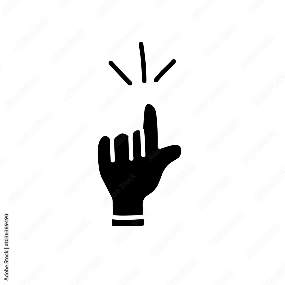 hand silhouette icon hand silhouette icon