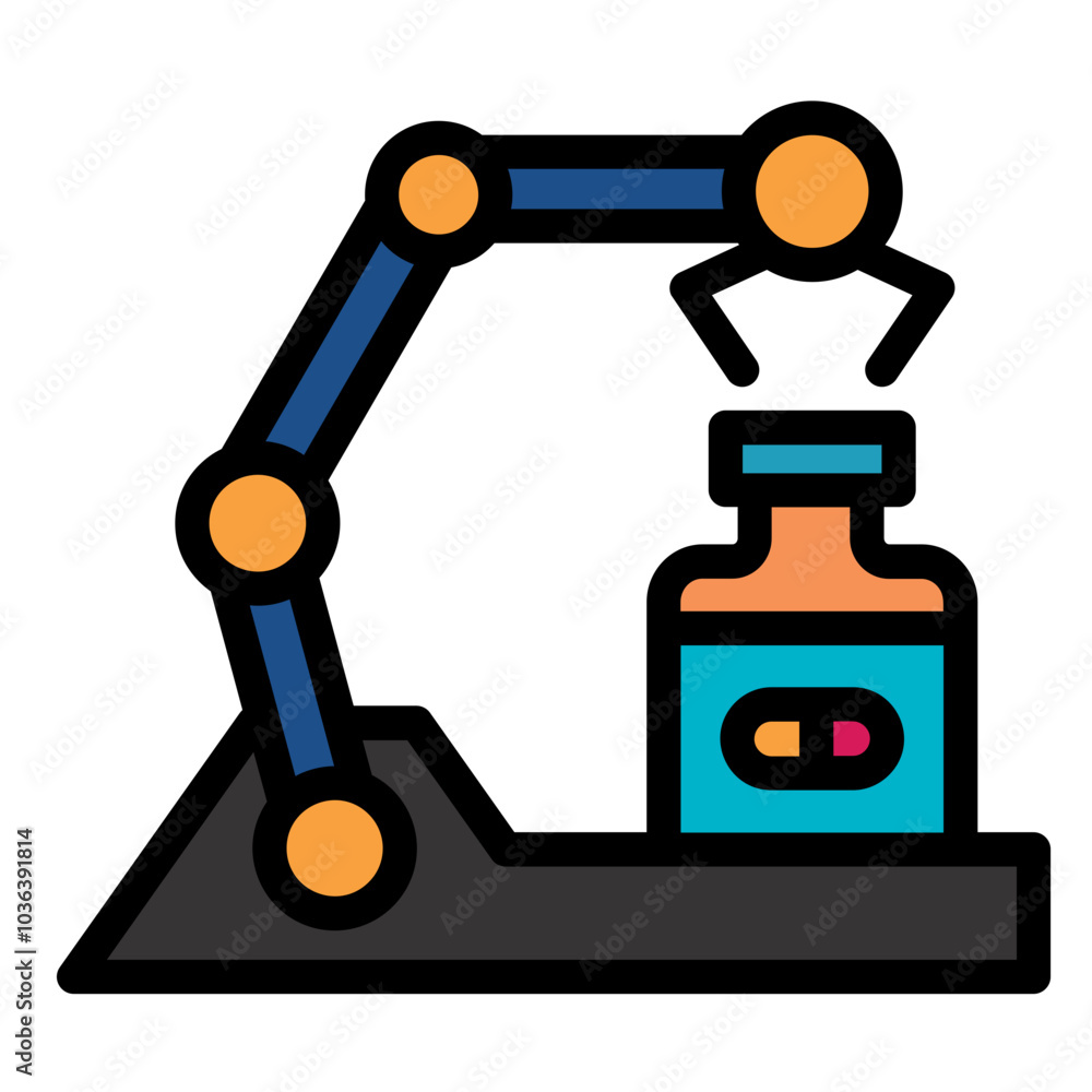 Robotic Arm Icon Robotic Arm Icon