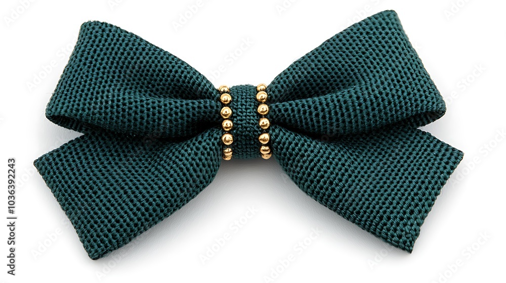 Elegant green bow tie with golden accents perfect for formal attire or special occasions adding a touch of class to your outfit Elegant green bow tie with golden accents perfect for formal attire or special occasions adding a touch of class to your outfit