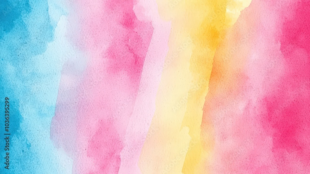 A vibrant abstract watercolor design featuring shades of blue, pink, and yellow, creating a soft, blended effect. A vibrant abstract watercolor design featuring shades of blue, pink, and yellow, creating a soft, blended effect.