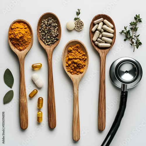 Herbs and Spices with Capsules